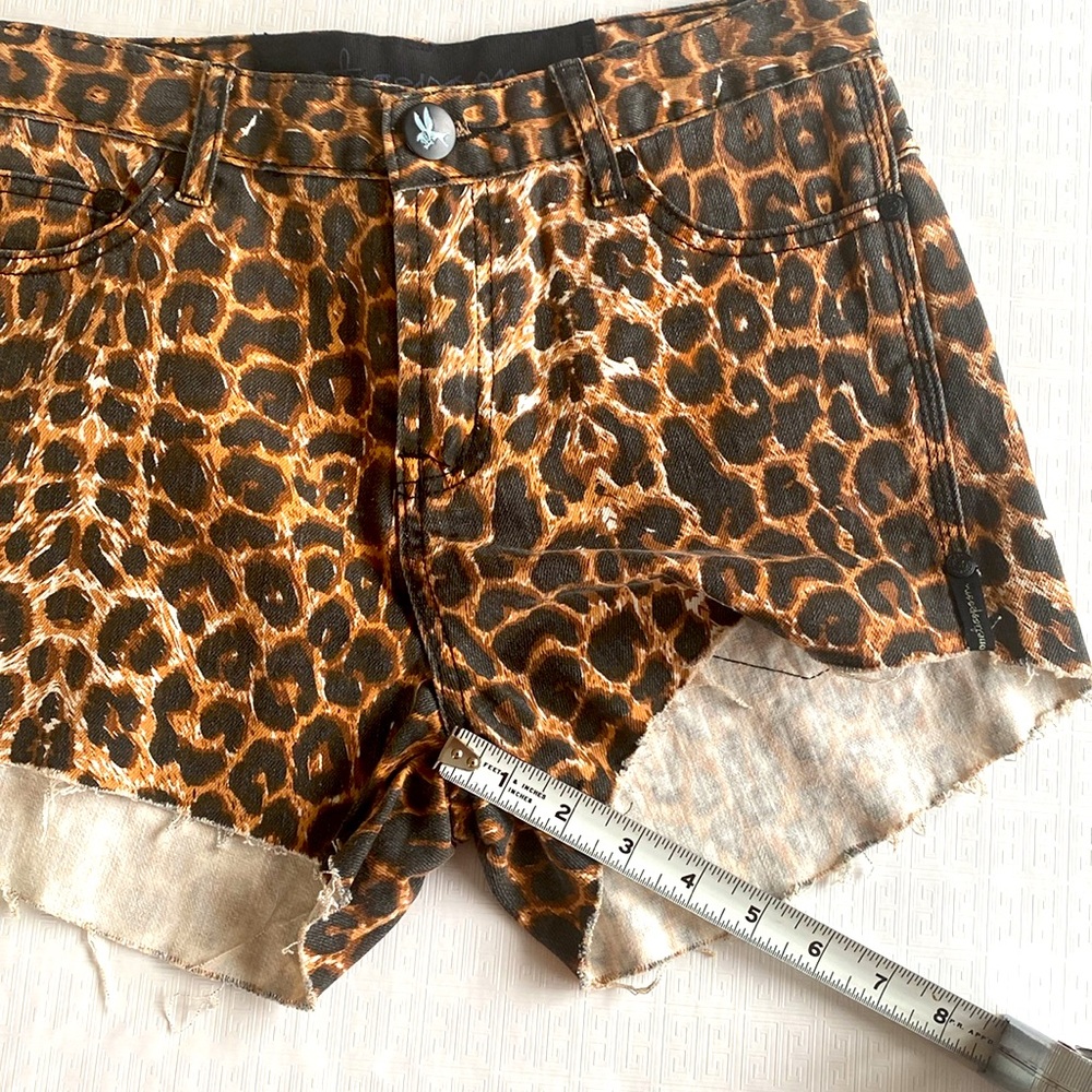 One Teaspoon Surrender Choppers Leopard Print - Picture 8 of 9